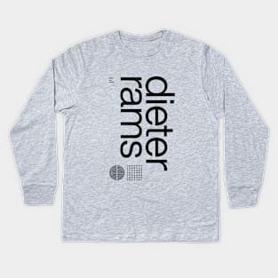 Dieter Rams - Less but Better Design Kids Long Sleeve T-Shirt